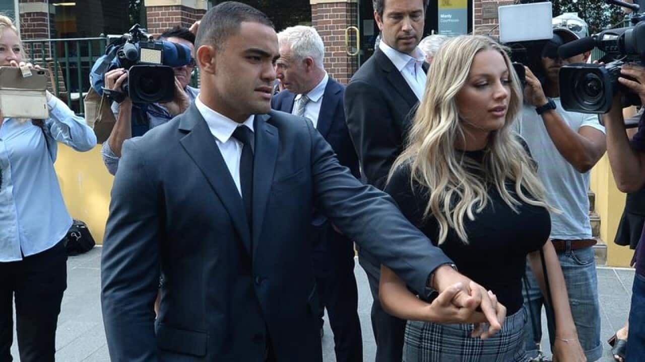 Dylan Walker returns to the NRL soon after being cleared of assaulting partner Alexandra Ivkovic.