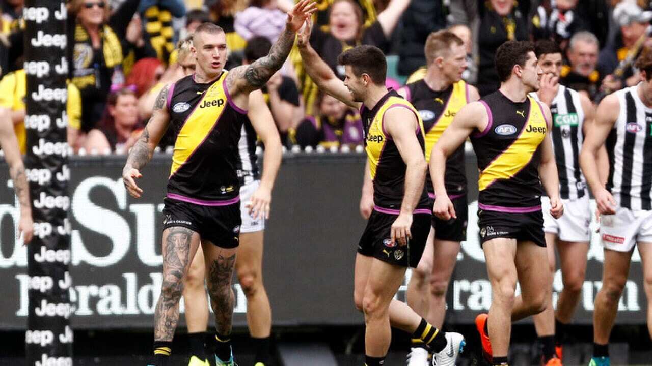 Richmond celebrates a goal