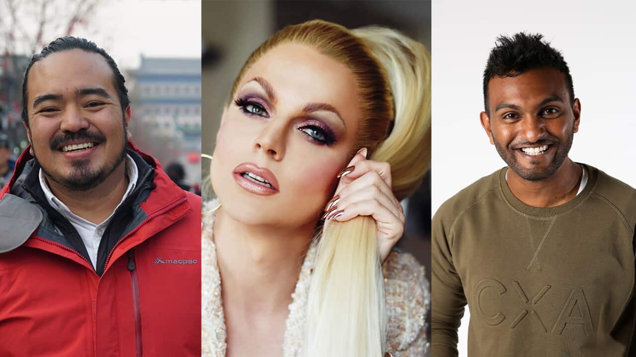 Celeb mastermind: Adam Liaw, Courtney Love and Nazeem Hussain