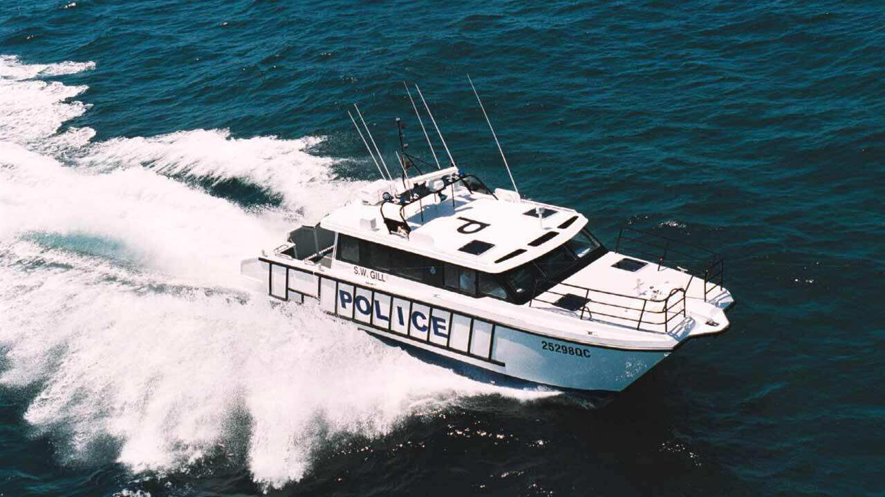 saved a man after his boat was struck by a whale.