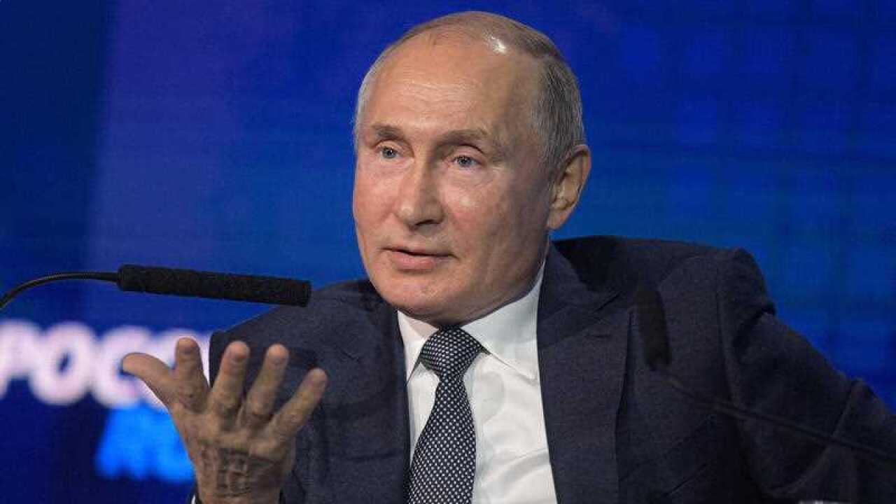 Russian President Vladimir Putin has defend Russia's actions in seizing Ukrainian ships.
