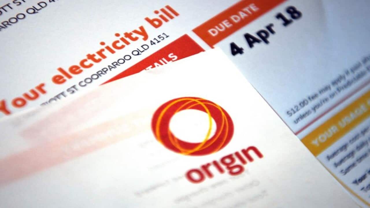 An Origin Energy power bill