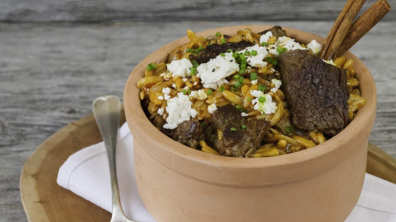 Beef and orzo casserole