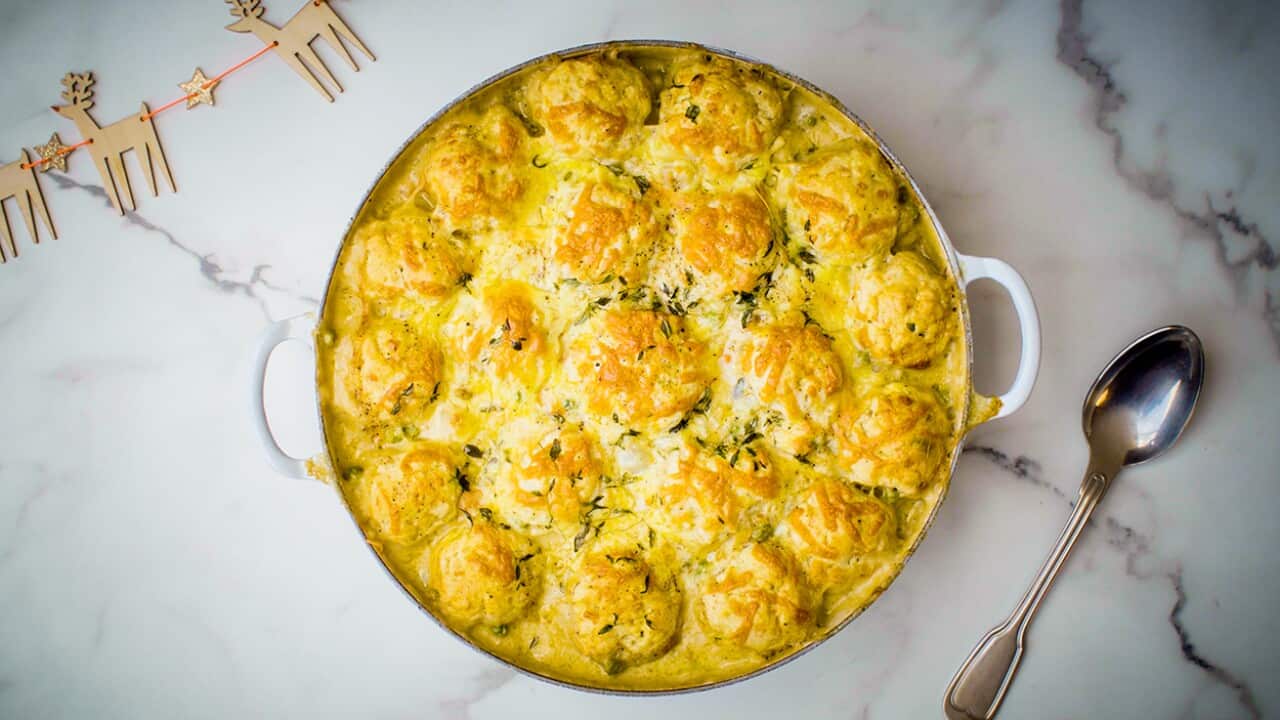 Speedy chicken pot pie