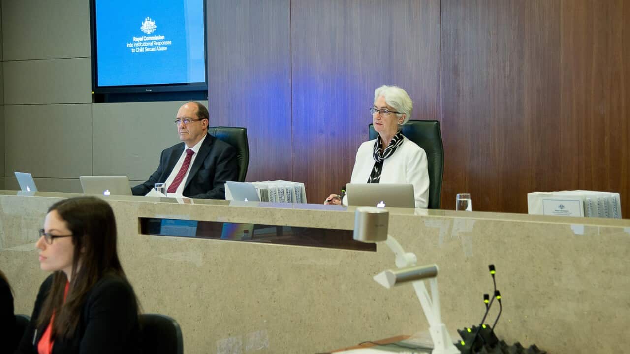 A supplied image from the Royal Commission into Institutional Responses to Child Sexual Abuse’s public hearing into Brisbane Grammar and St Paul’s School.