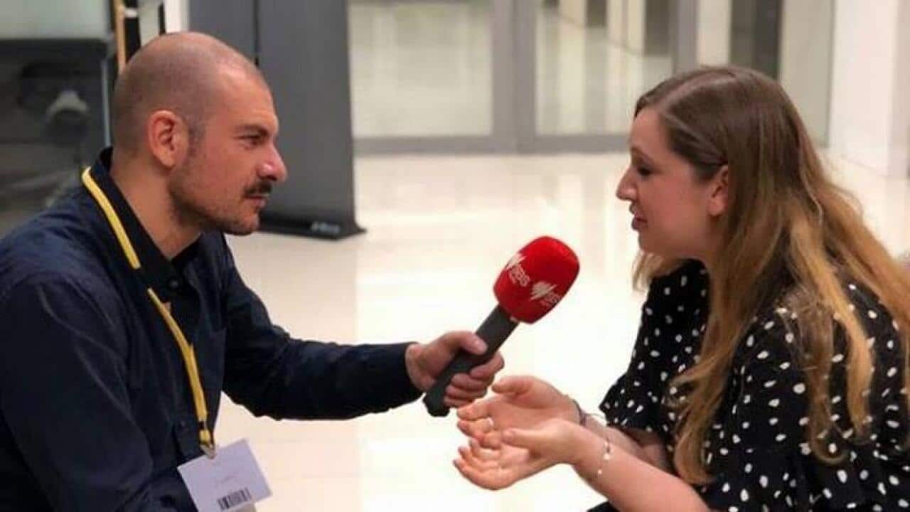 Greek Australian Ismene Thiveos, Prevention of Family Violence Adviser State Government Victoria with SBS Greek's Pano Apostolou.