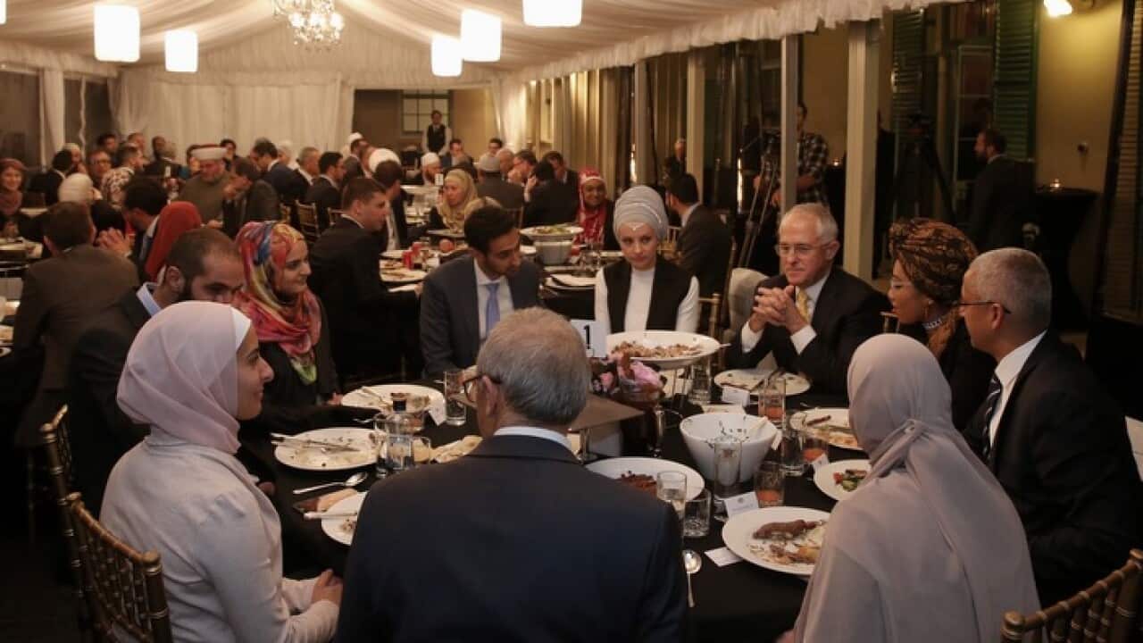 مراسم افطار به میزبانی مالکوم ترنبل نخست وزیر استرالیا در سال دو هزار و شانزده