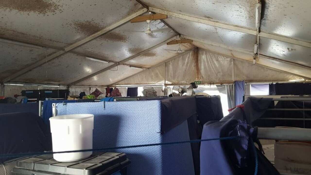 A tent in Nauru