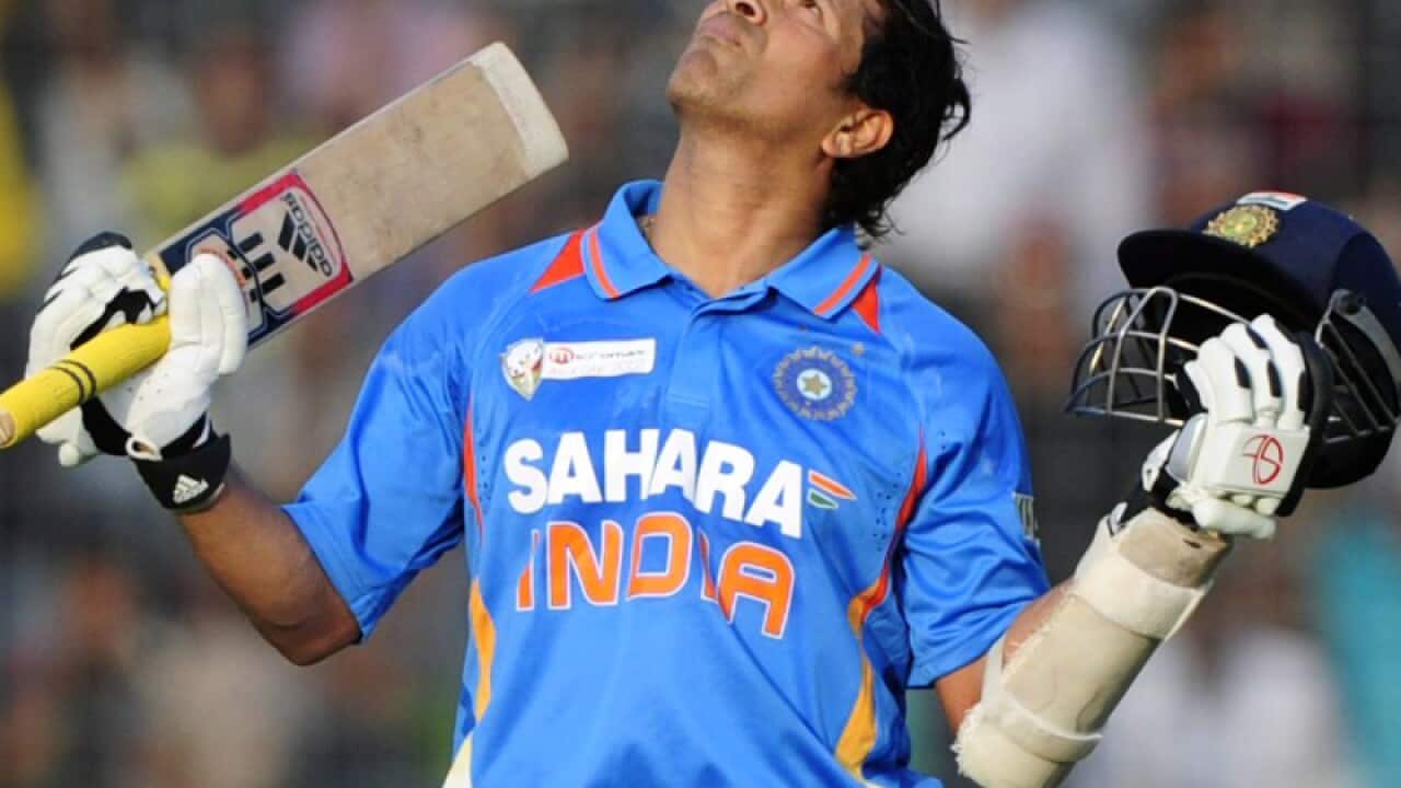Indian cricketer Sachin Tendulkar