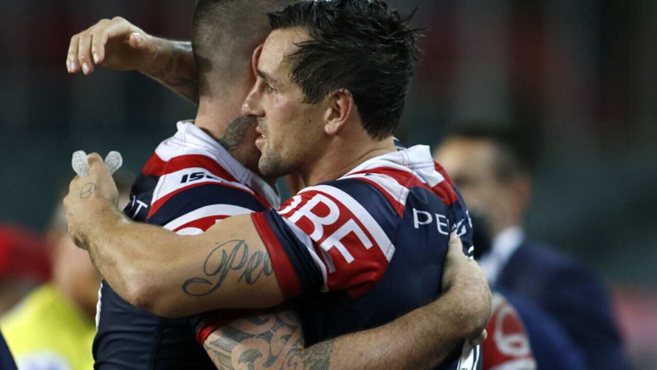 Shaun Kenny-Dowall and Mitchell Pearce