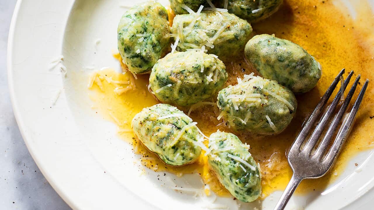 Spinach and ricotta gnocchi