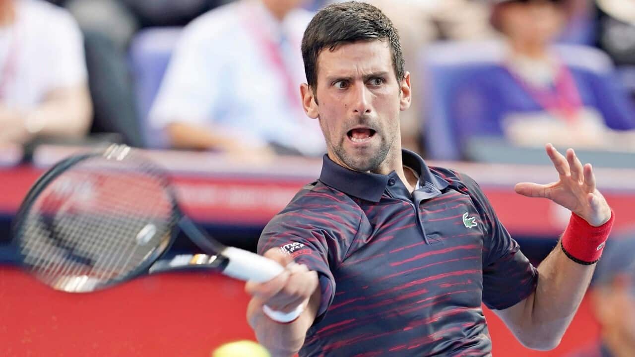 Djokovic tested positive for the virus on Tuesday