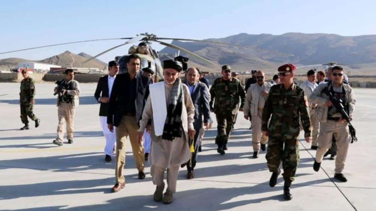 Afghanistan's president Ashraf Ghani