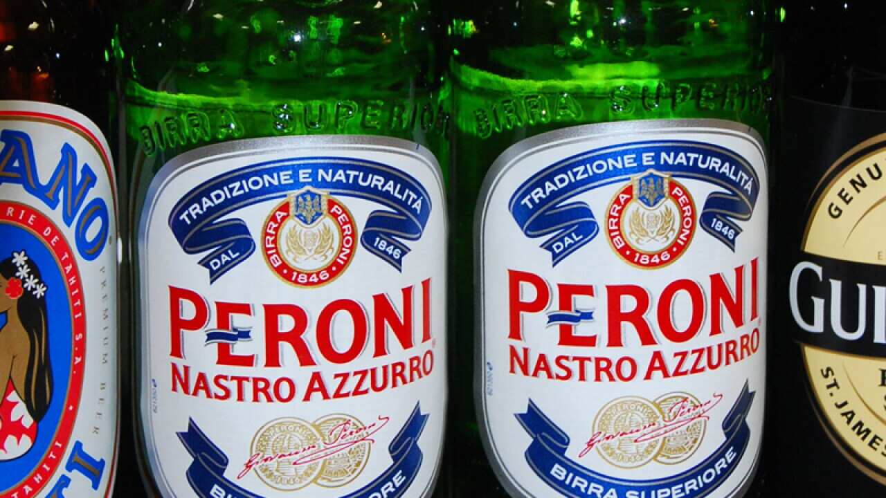 Peroni beer at Tobu department store in Tokyo