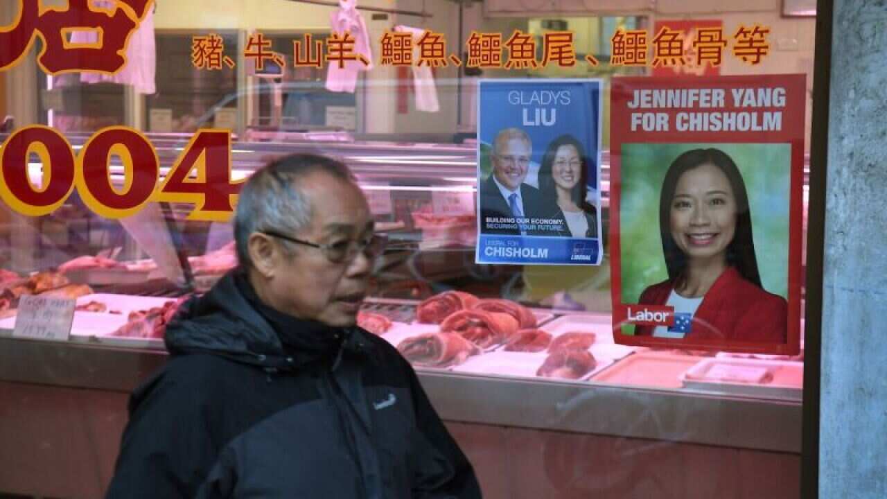 Labor Party candidate Jennifer Yang and Liberal Party candidate Gladys Liu who are standing in for the outer Melbourne electorate of Chisholm where one in five households speak either Mandarin or Cantonese.