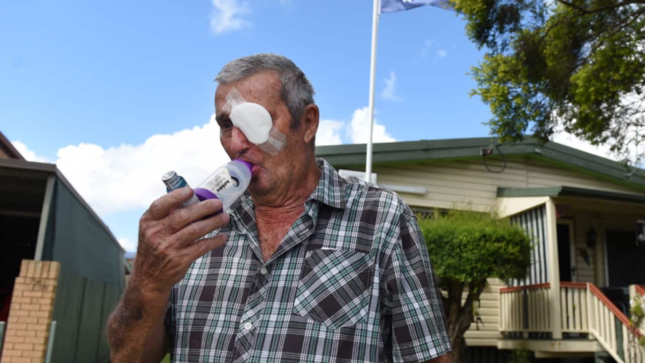 Black Lung disease sufferer Percy Verrall.