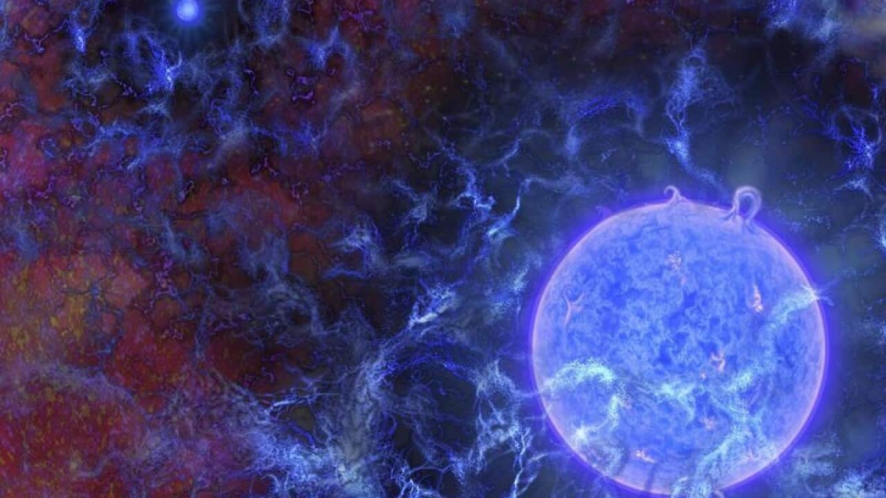 Light in the cosmic darkness.