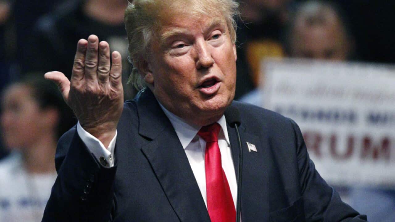 US presidential candidate Donald Trump