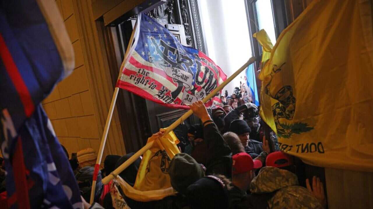 Attack on Congress on 6 Jan 2021 by President Trump supporters.