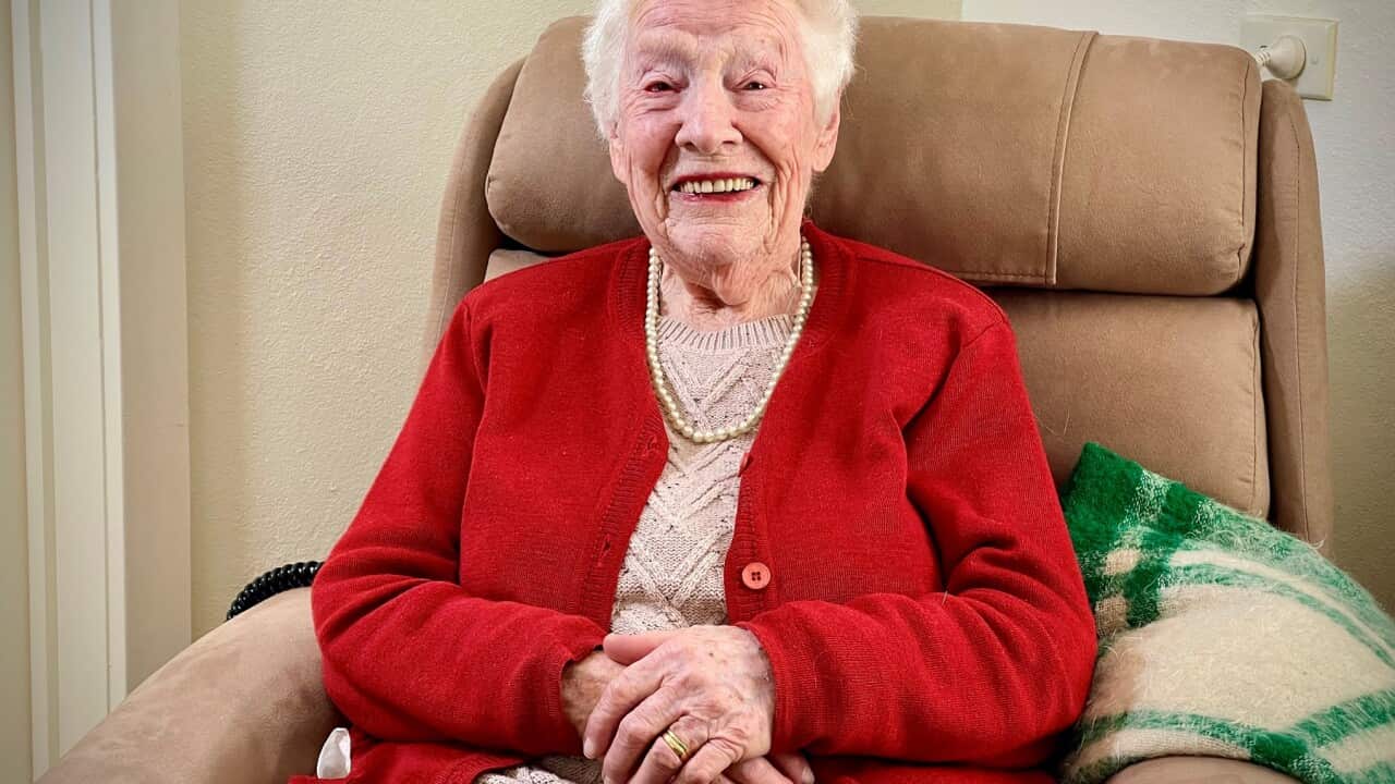 Centenarian Merle Moore says she doesn't feel her age