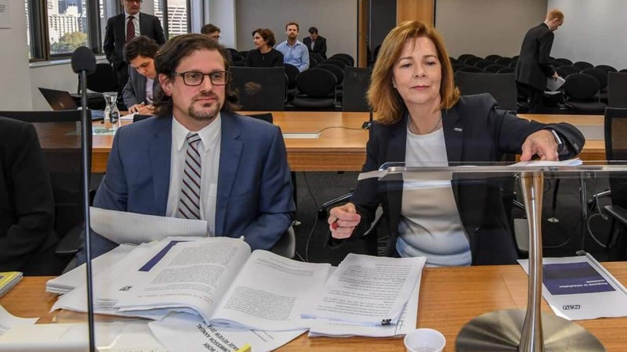 ACTU boss Michele O'Neil (right) at the FWC.