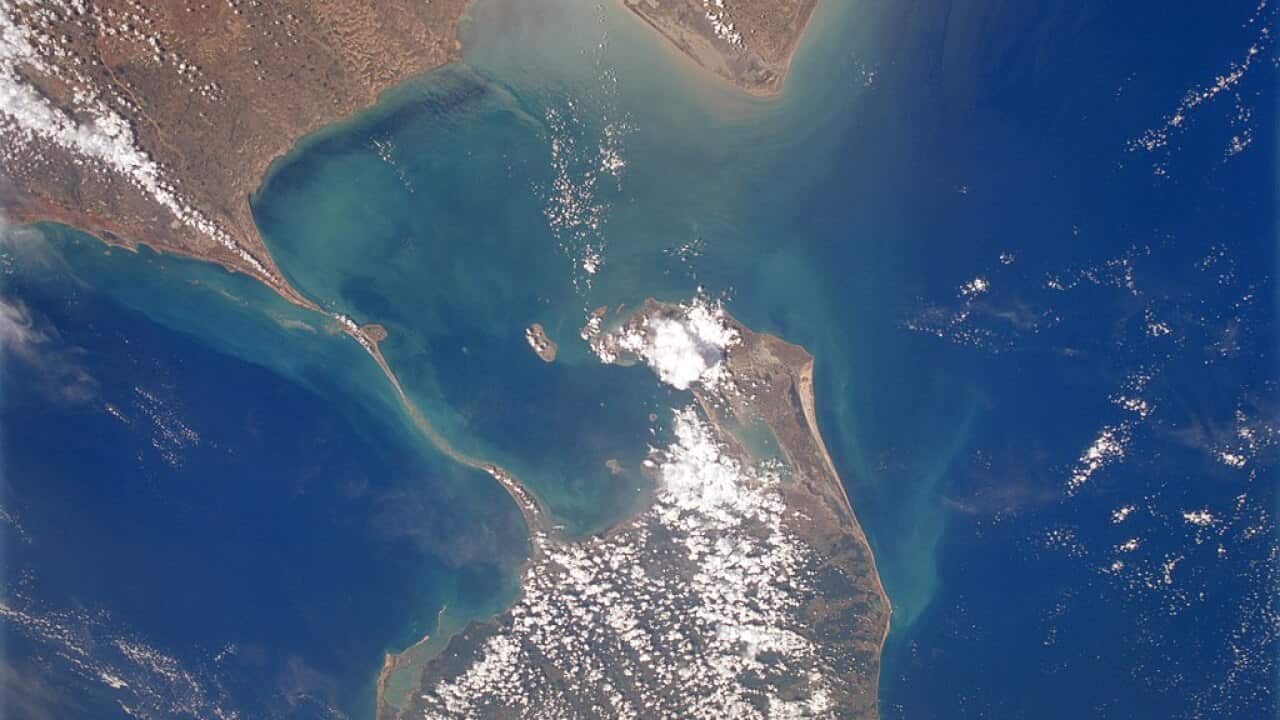 Ram Setu from space