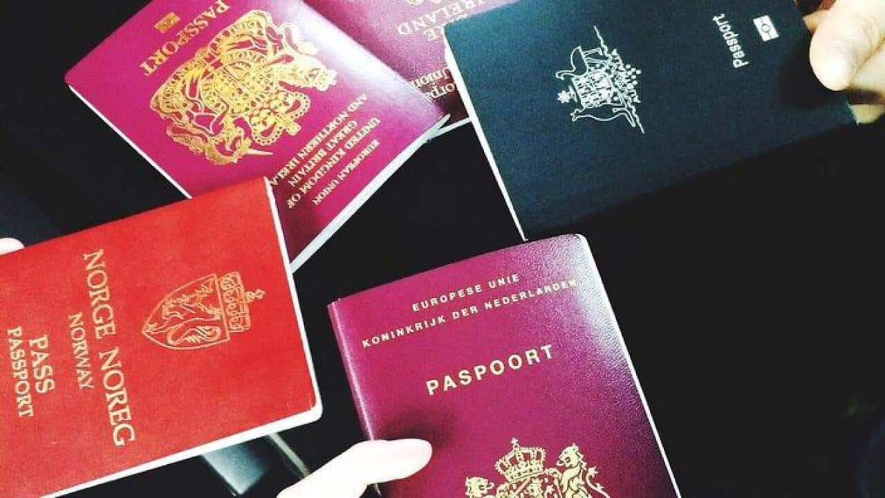 Cropped Image Of Friends Holding Passports