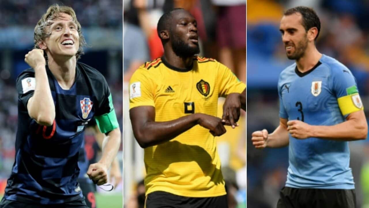 Modric, Lukaku, Godin