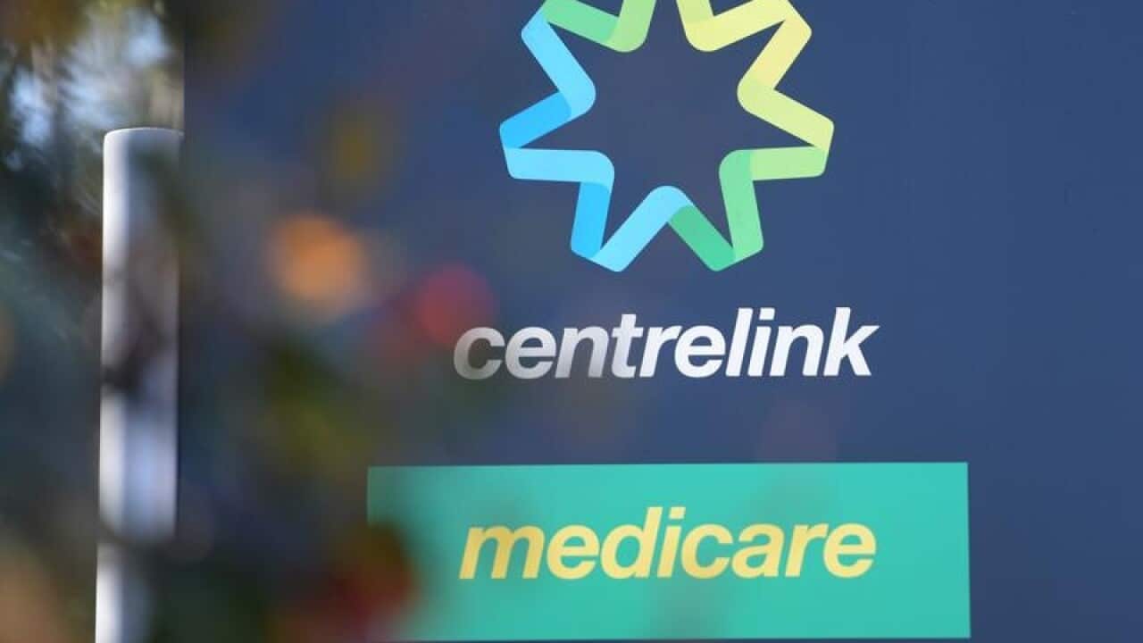 A Centrelink sign