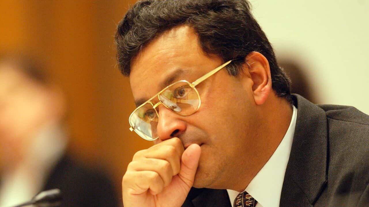 Former immigration official Abul Rizvi at a Senate Committee Hearing.