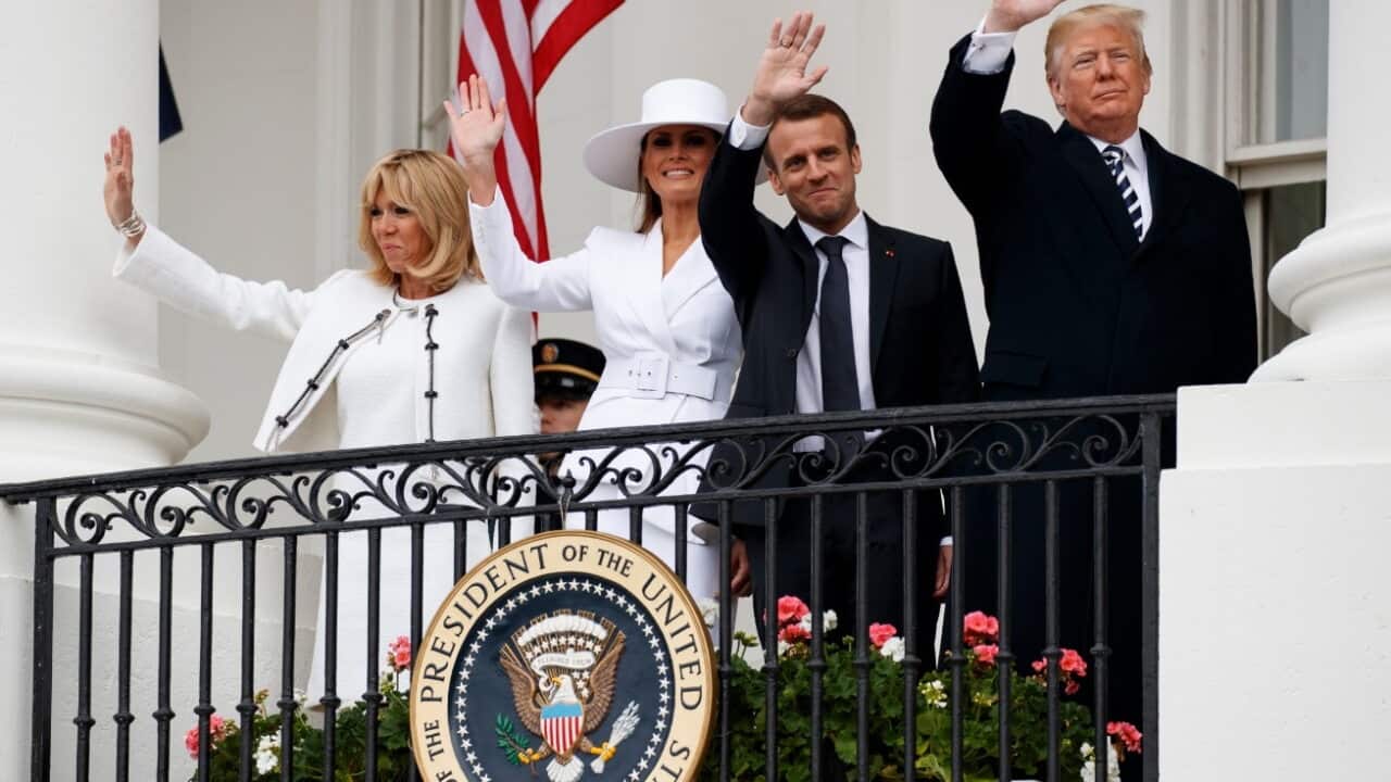 President Donald Trump, President Emmanuel Macron
