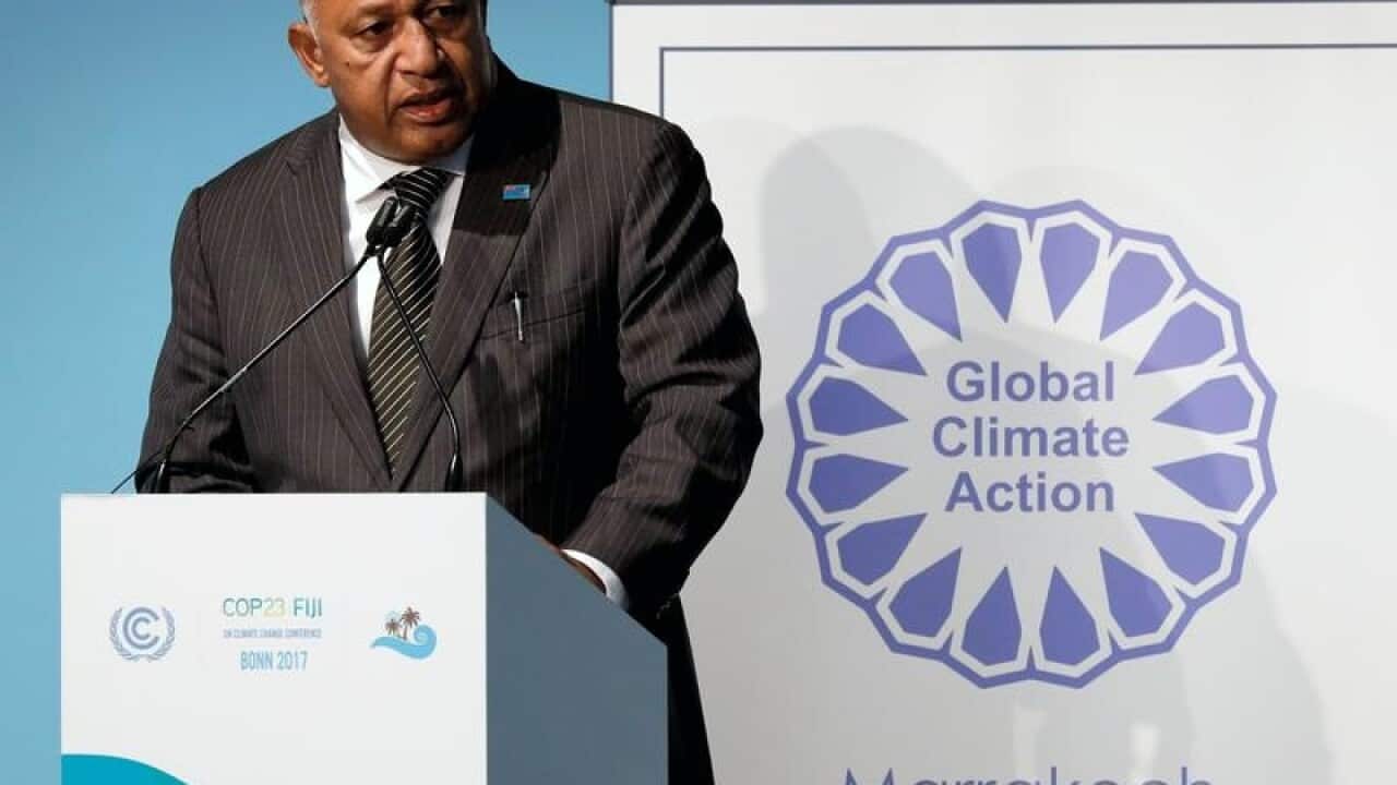 PM of Fiji and President of COP 23 at UN Climate Conference.