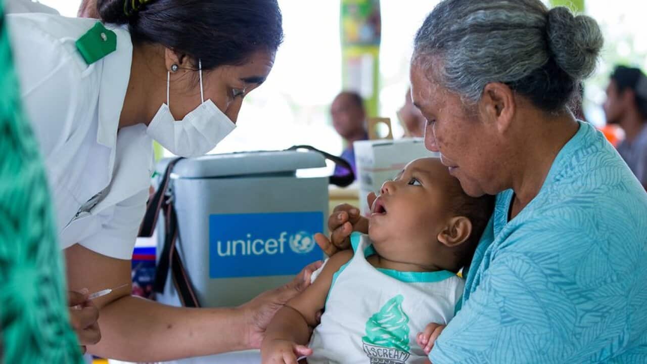 UNICEF is concerned about the impact the coronavirus pandemic could have on vaccination campaigns.
