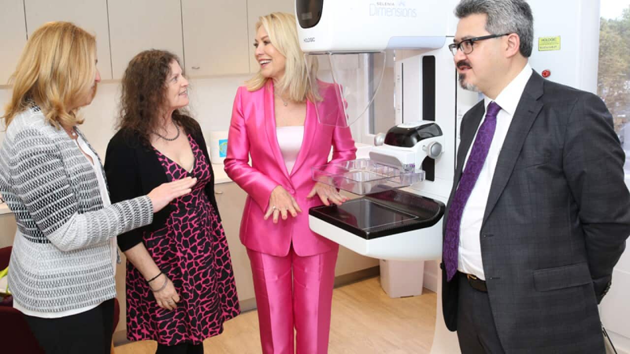 TV personality Kerri-Anne Kennerley at a clinic inside a David Jones