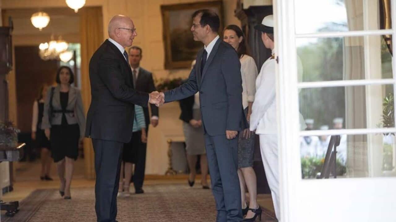 Greece's new ambassador with the Australian Governor-General