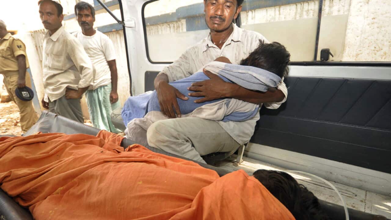 Indian children poisoned by lunch buried