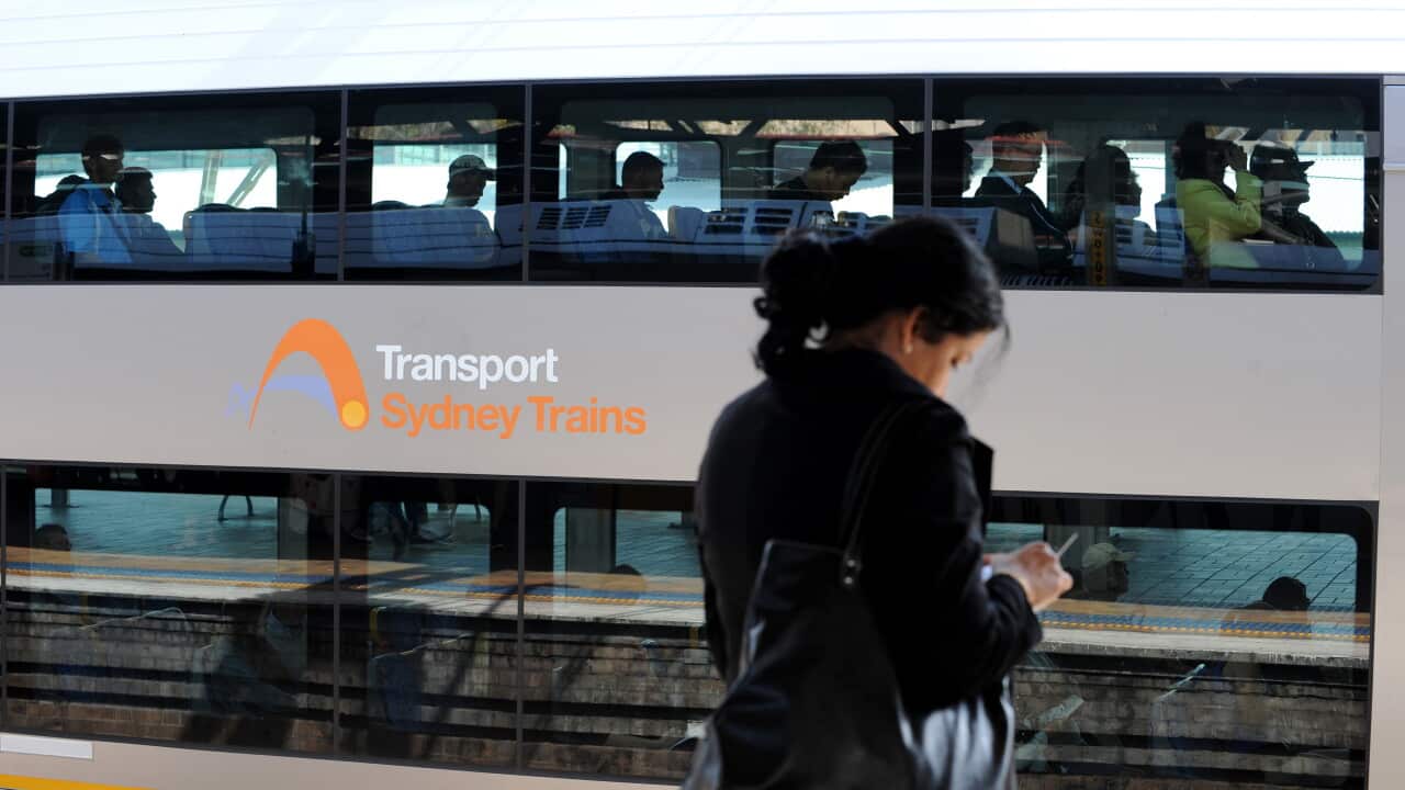 Stock images of Transport Sydney Trains in Sydney, Monday, Sept. 2, 2013. (AAP Image/Dan Himbrechts) NO ARCHIVING
