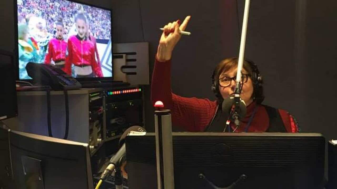At SBS Studio during the Russia - Saudi Arabia match