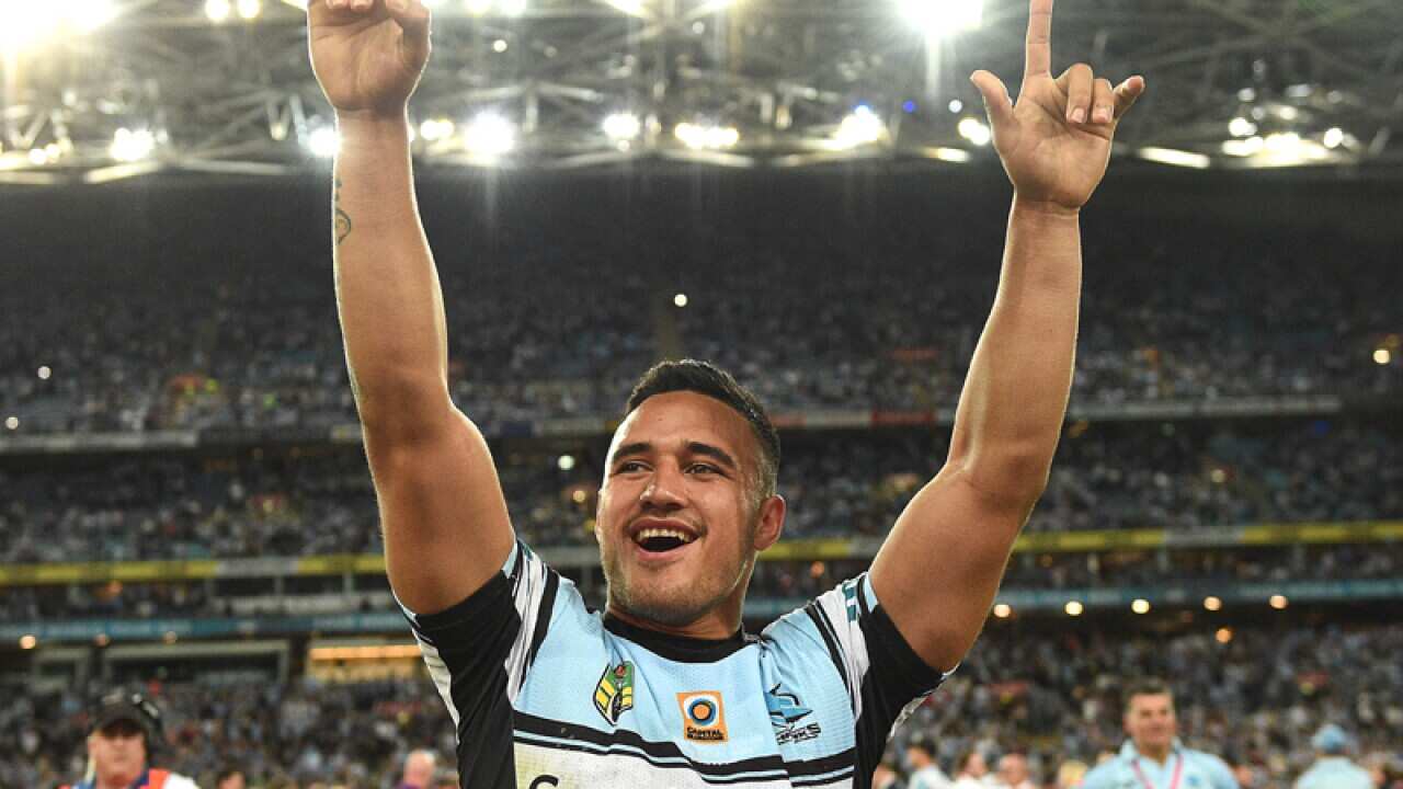Cronulla back Valentine Holmes
