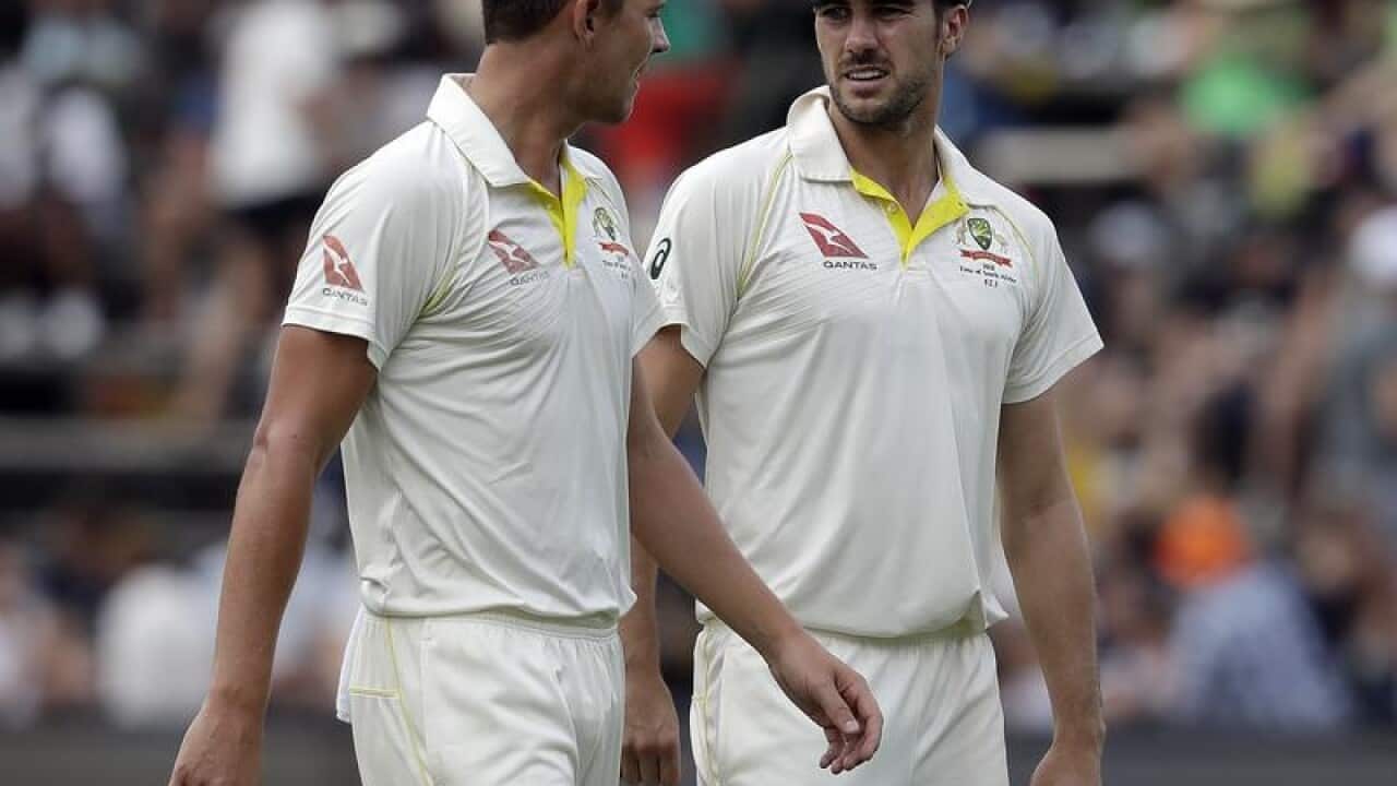 Josh Hazlewood and Pat Cummins