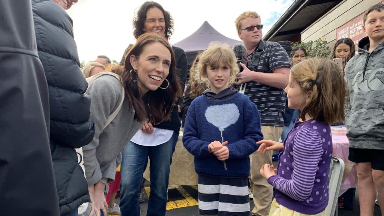 New Zealand Prime Minister Jacinda Ardern campaigning in her Auckland electorate