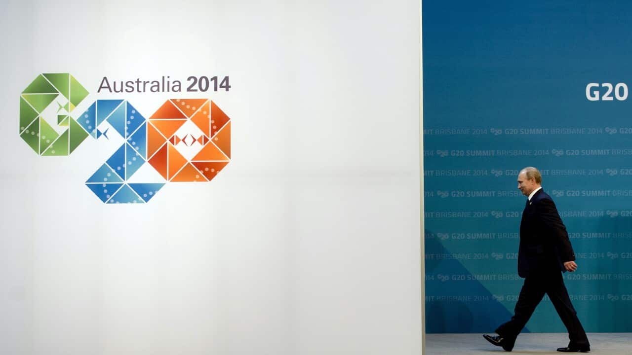 Vladimir Putin at the G20 summit