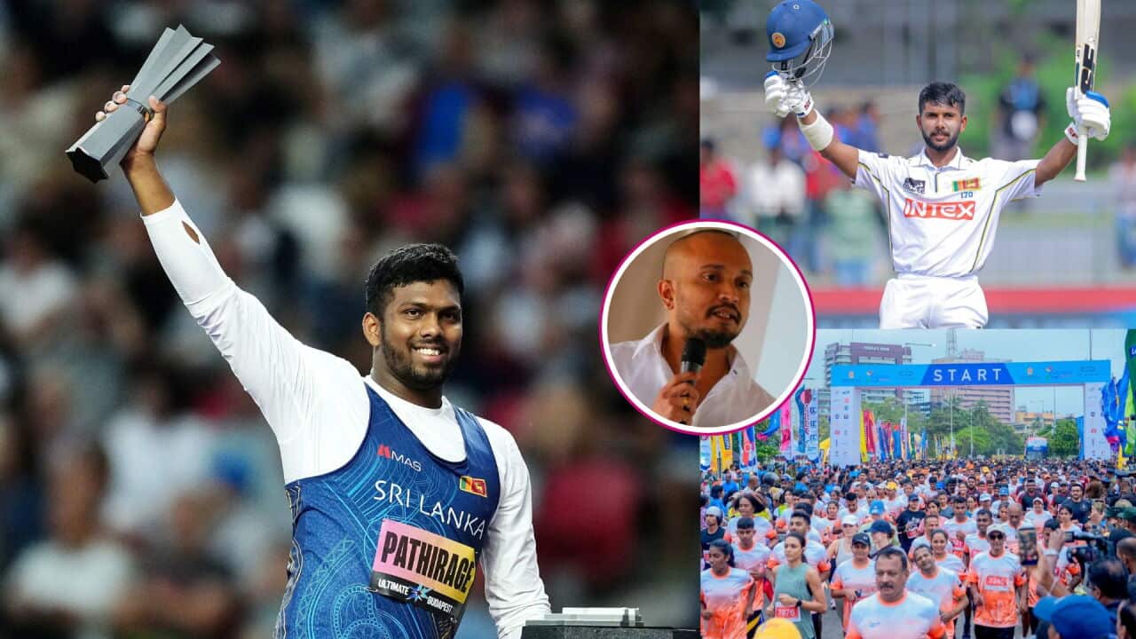 SBS Sinhala Sports Sri Lanka Cricket Sonal Dinusha Rumesh Tharanga Pathirage Colombo Marathon Rangana Senevirathna.jpg