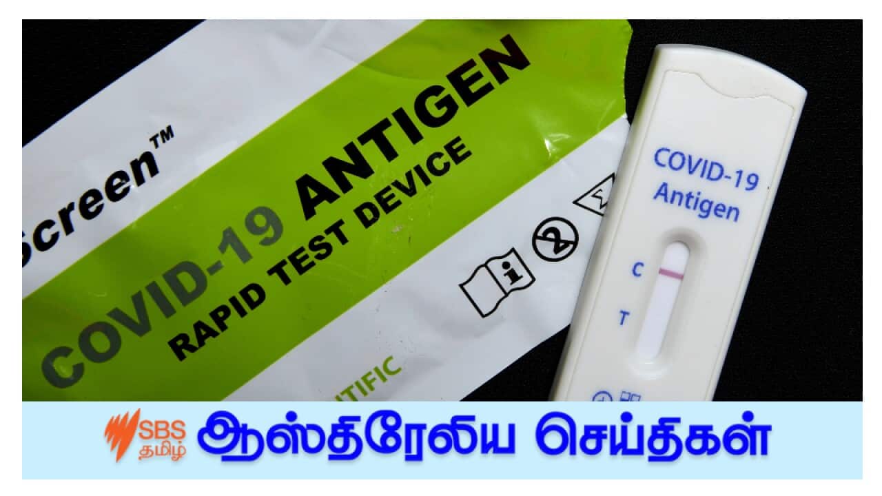 A Rapid Antigen Test (RAT) showing a negative result