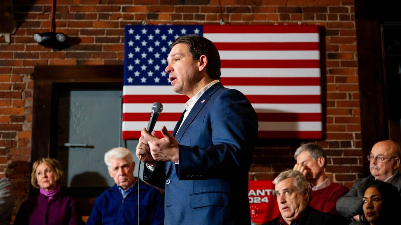 Florida Governor Ron DeSantis Campaigns For President In New Hampshire