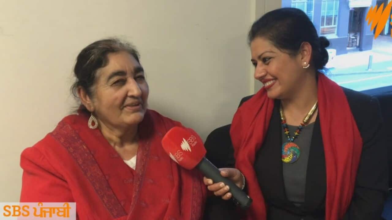 Jit Kaur speaking to SBS Punjabi's Manpreet K Singh at Wellington, NZ