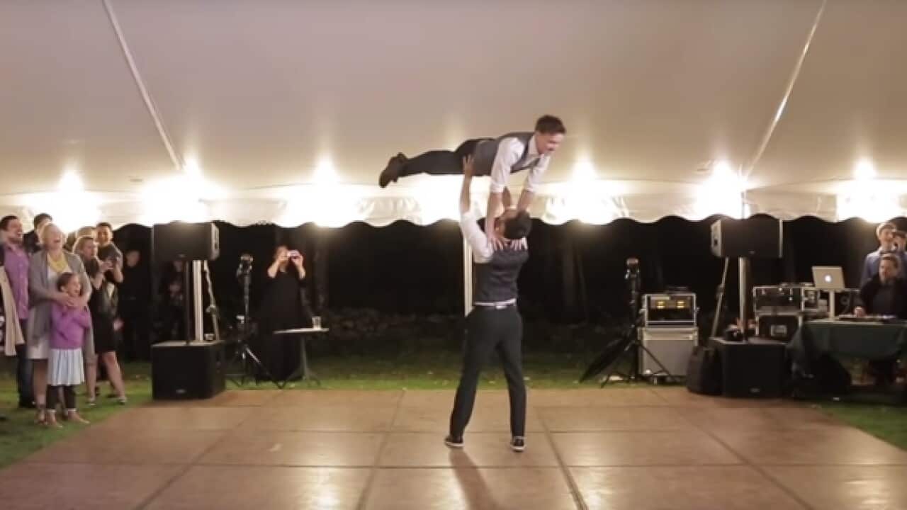 The couple's first dance