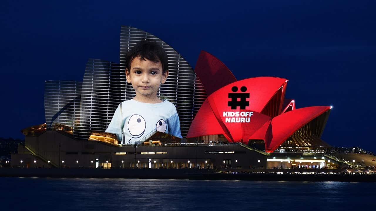 Two-year-old George is one of the refugee children on Nauru.