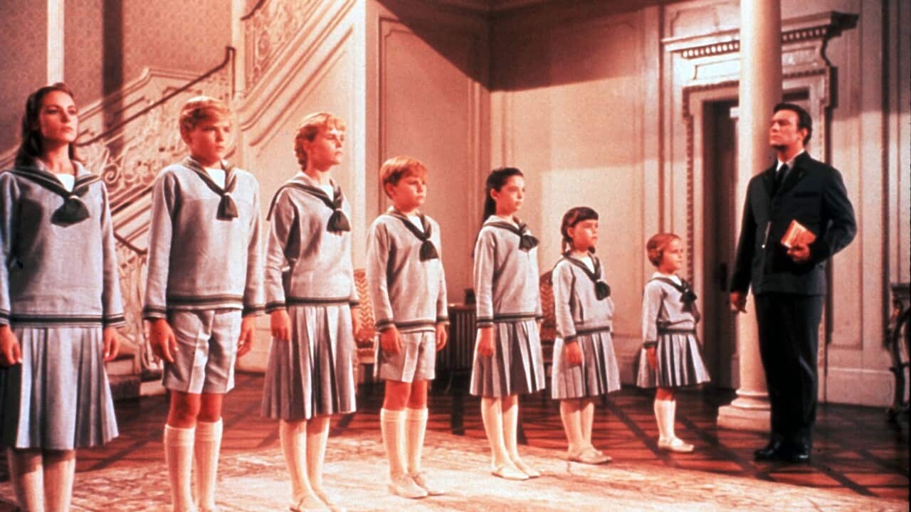 (L) Foreground: Charmian Carr who played the eldest von Trapp daughter, Liesl.