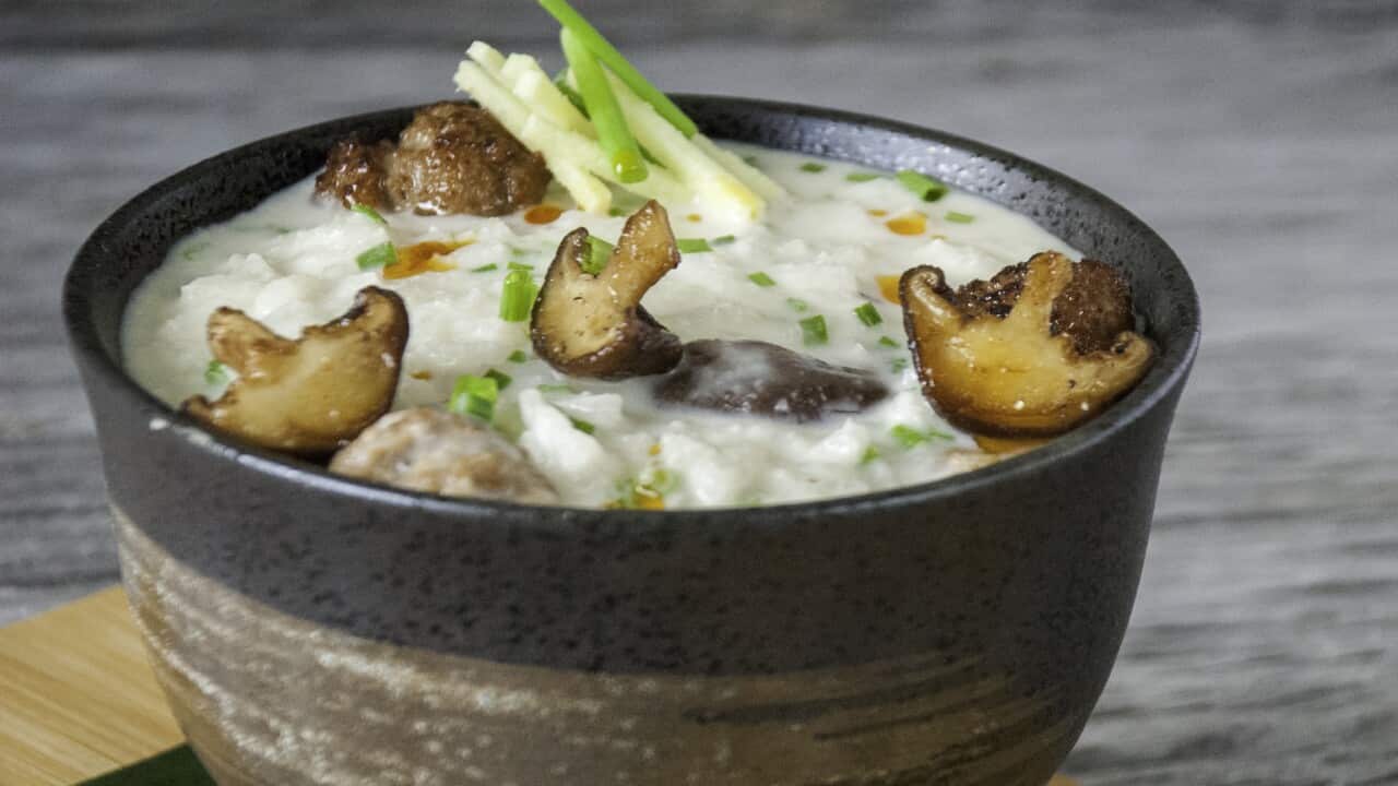 Congee with pork